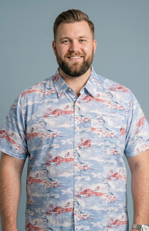 Men Plus Size Windscape Multi Printed Shirts